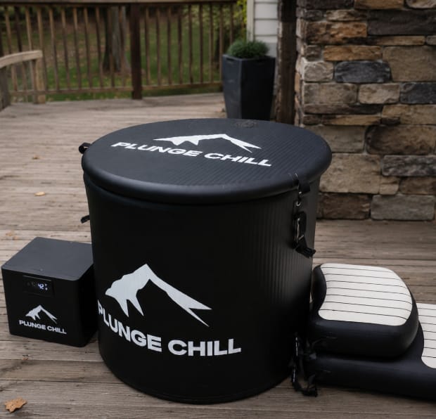 Customer photo review of Cold Plunge Chiller + Tub (XXL)