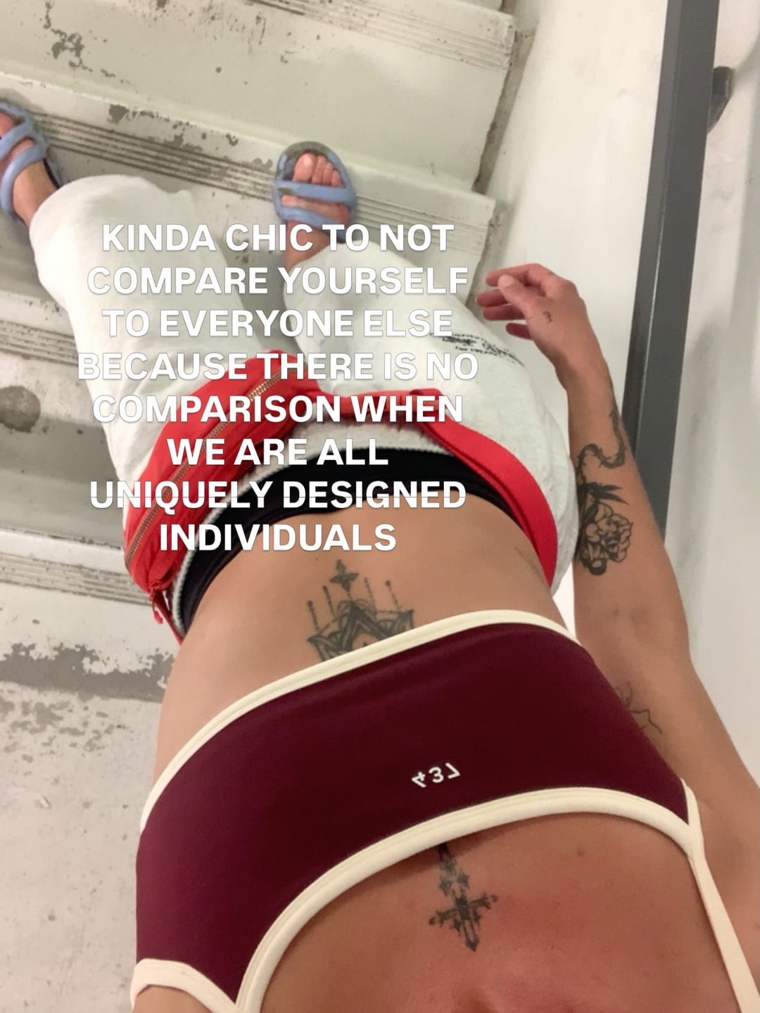 Customer photo review of The Micro Bra Black Cherry & Cream