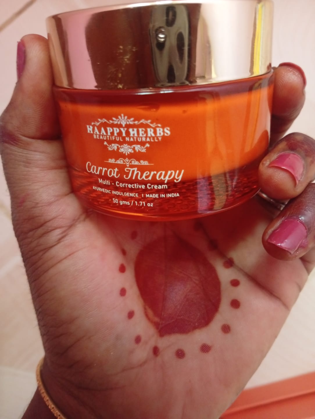Customer photo review of Carrot Therapy Multi Correct Cream