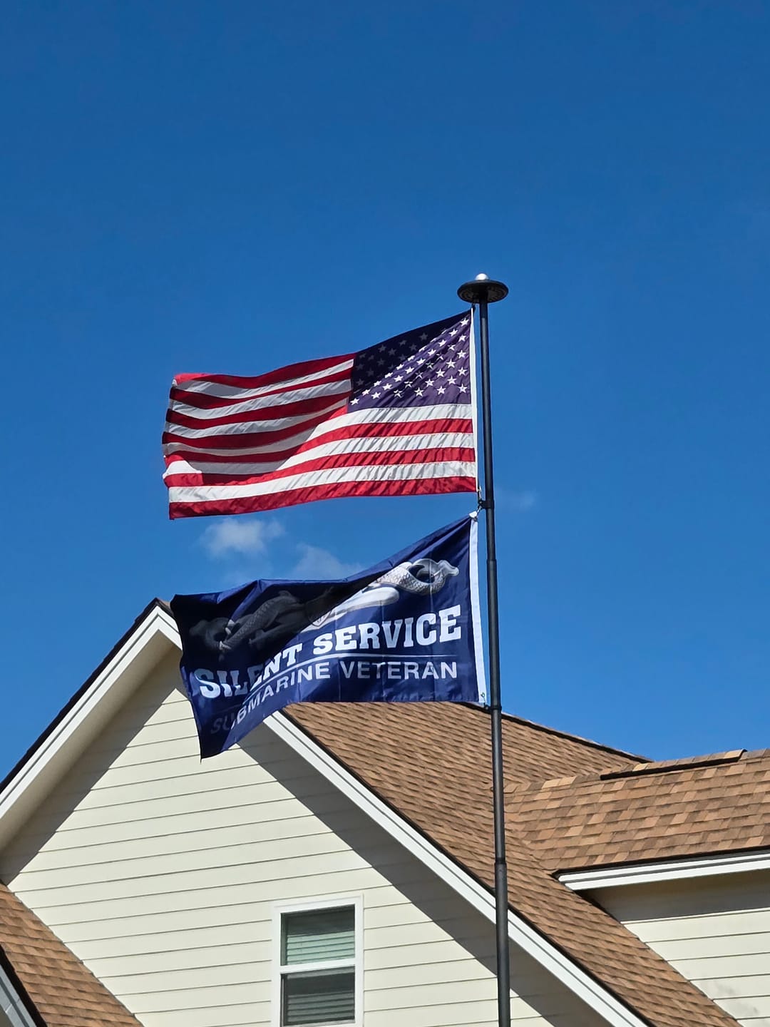 Customer photo review of Silent Service Submarine Veteran Flag