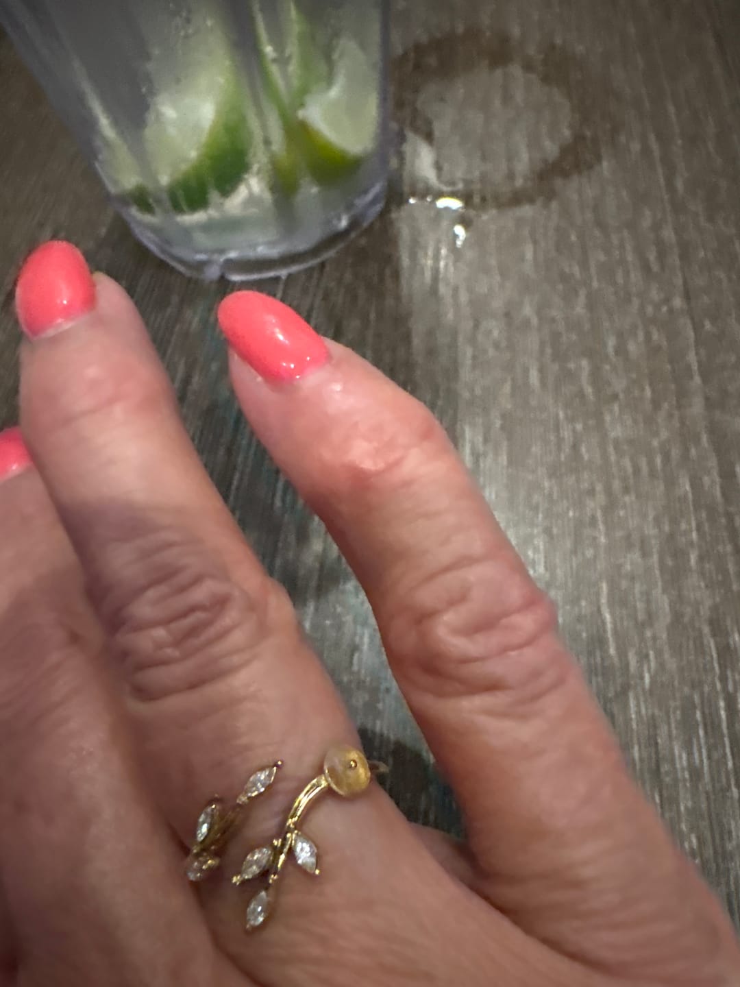 Customer photo review of White Blossom Flower Ring