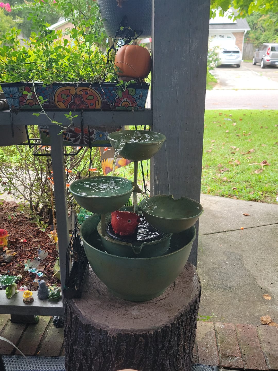Customer photo review of Loreto 3-Tier Metal Fountain