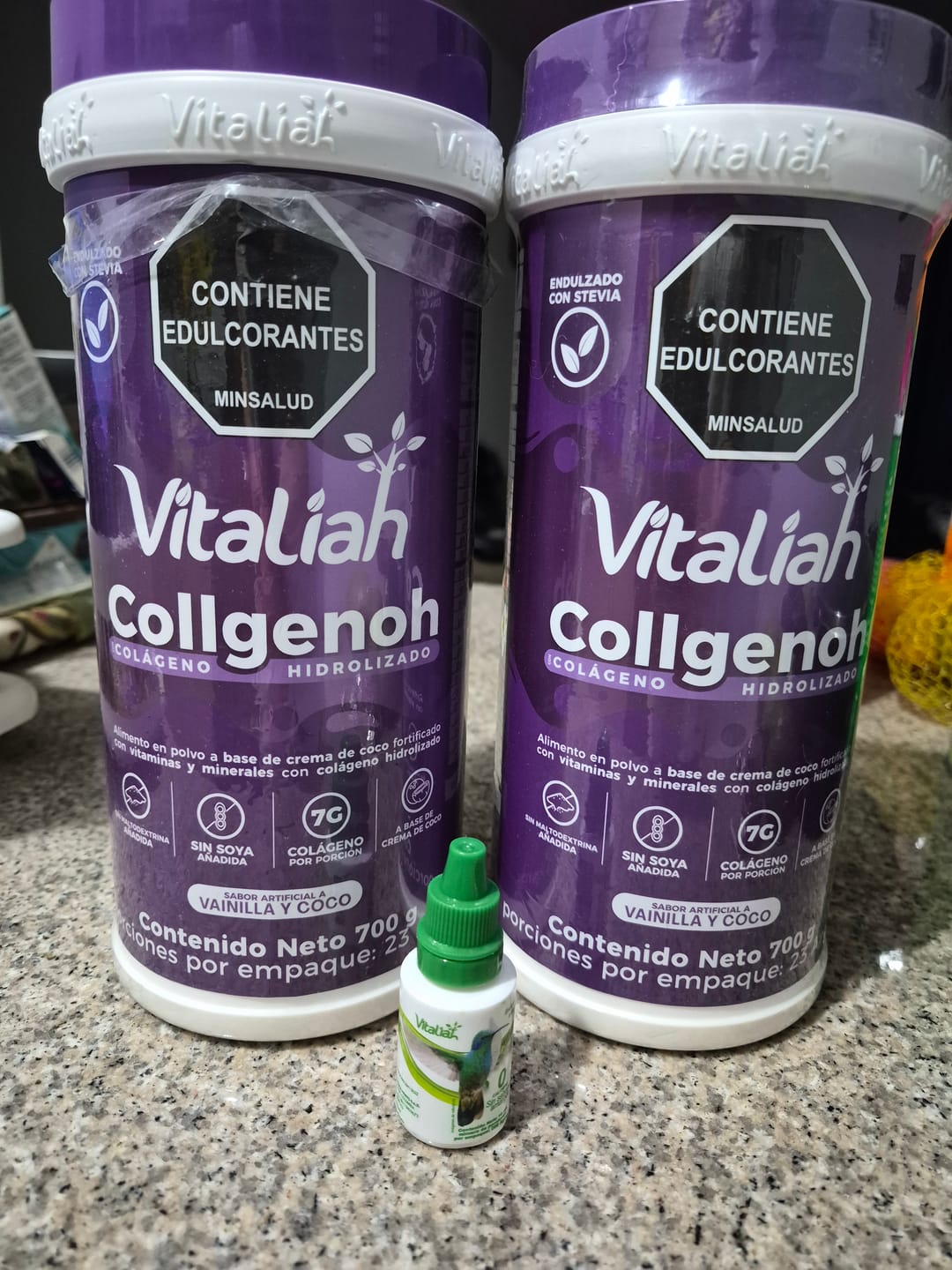 Customer photo review of Malteada Colágeno Vainilla 700 g