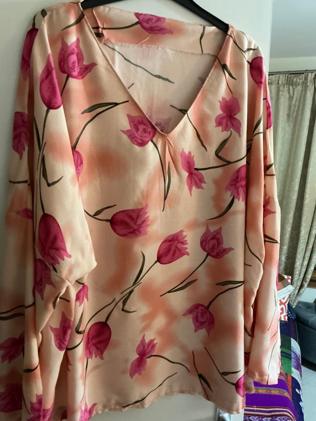 Customer photo review of Spring Petals Viscose Challis Fabric