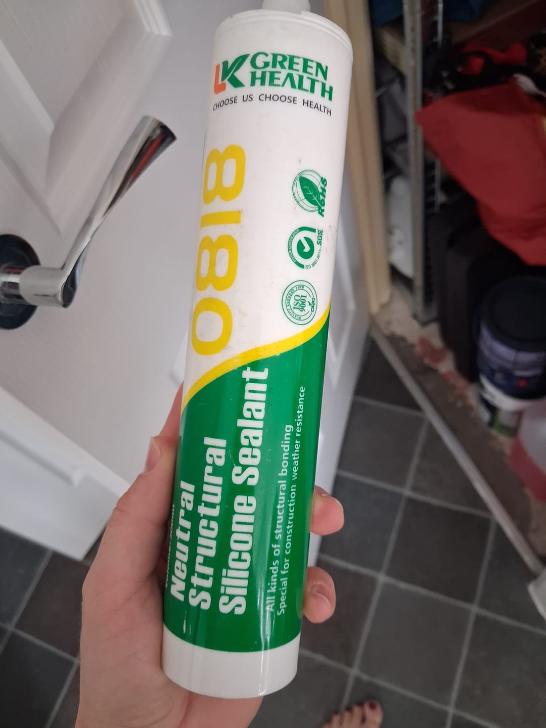 Customer photo review of Wall Panel Installation Adhesive