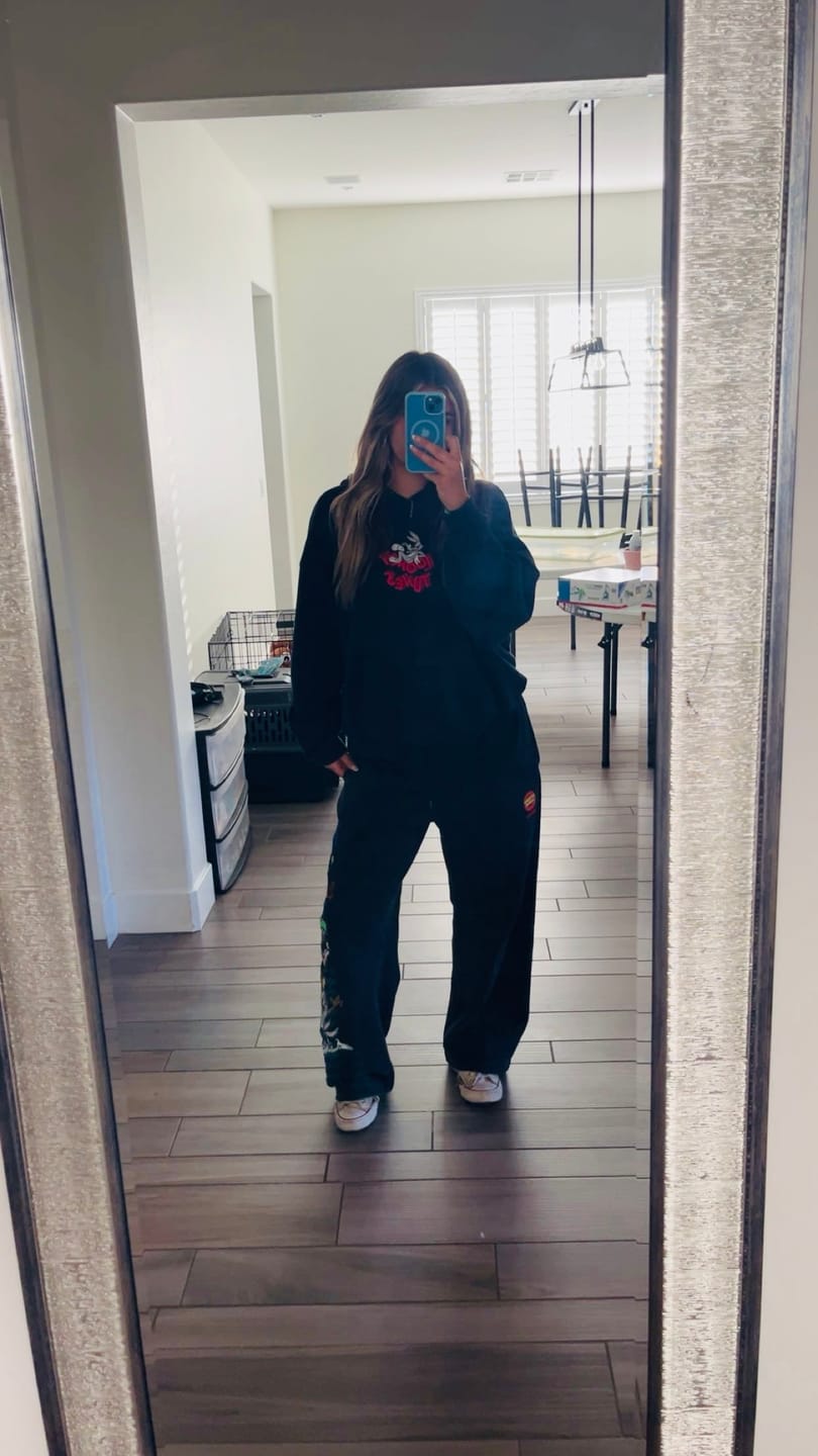 Customer photo review of 5114 - Looney Tunes Embroidered Hoodies