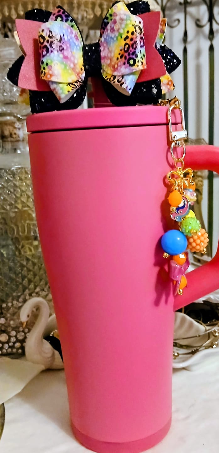 Customer photo review of The Anywhere Bow - Neon Safari