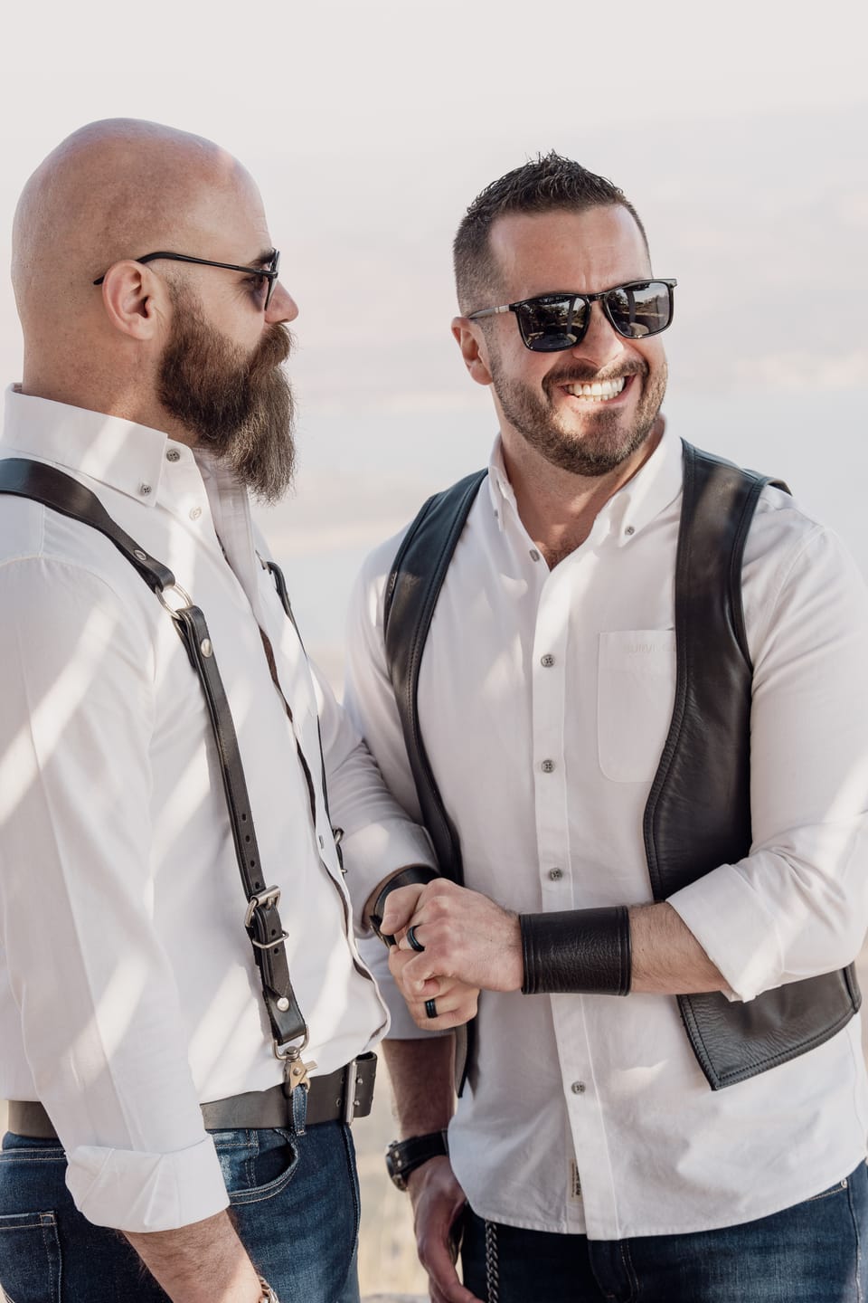 Customer photo review of Platinum Cotton Long Sleeve Shirt Off White