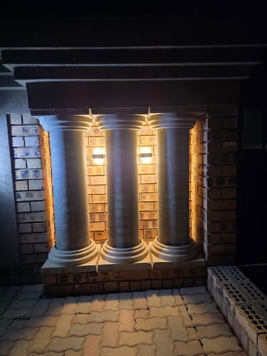 Customer photo review of Cubic Coastal Up and Down LED Wall Light
