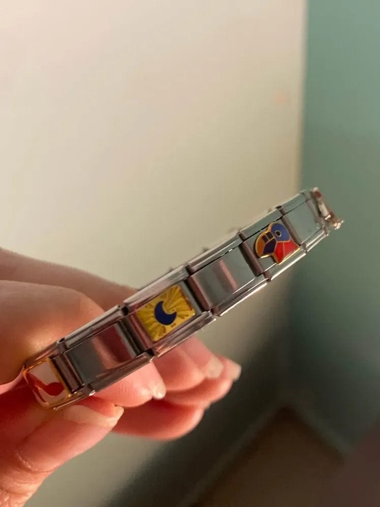 Customer photo review of Brazalete Italiano Plateado