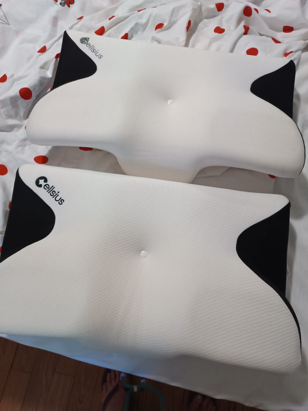 Customer photo review of Oreiller Papillon Cervical Cellsius - Le secret du dormeur latéral et dorsal