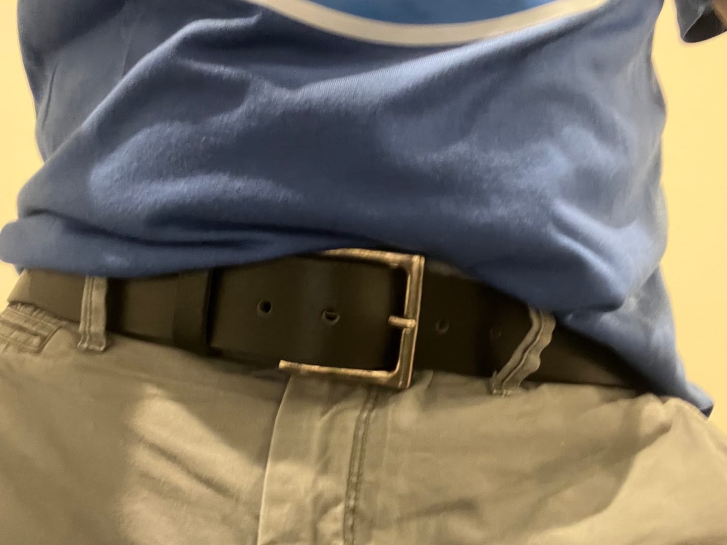 Customer photo review of The Long Haul Belt - Classic Black 100% Full-Grain Leather Belt