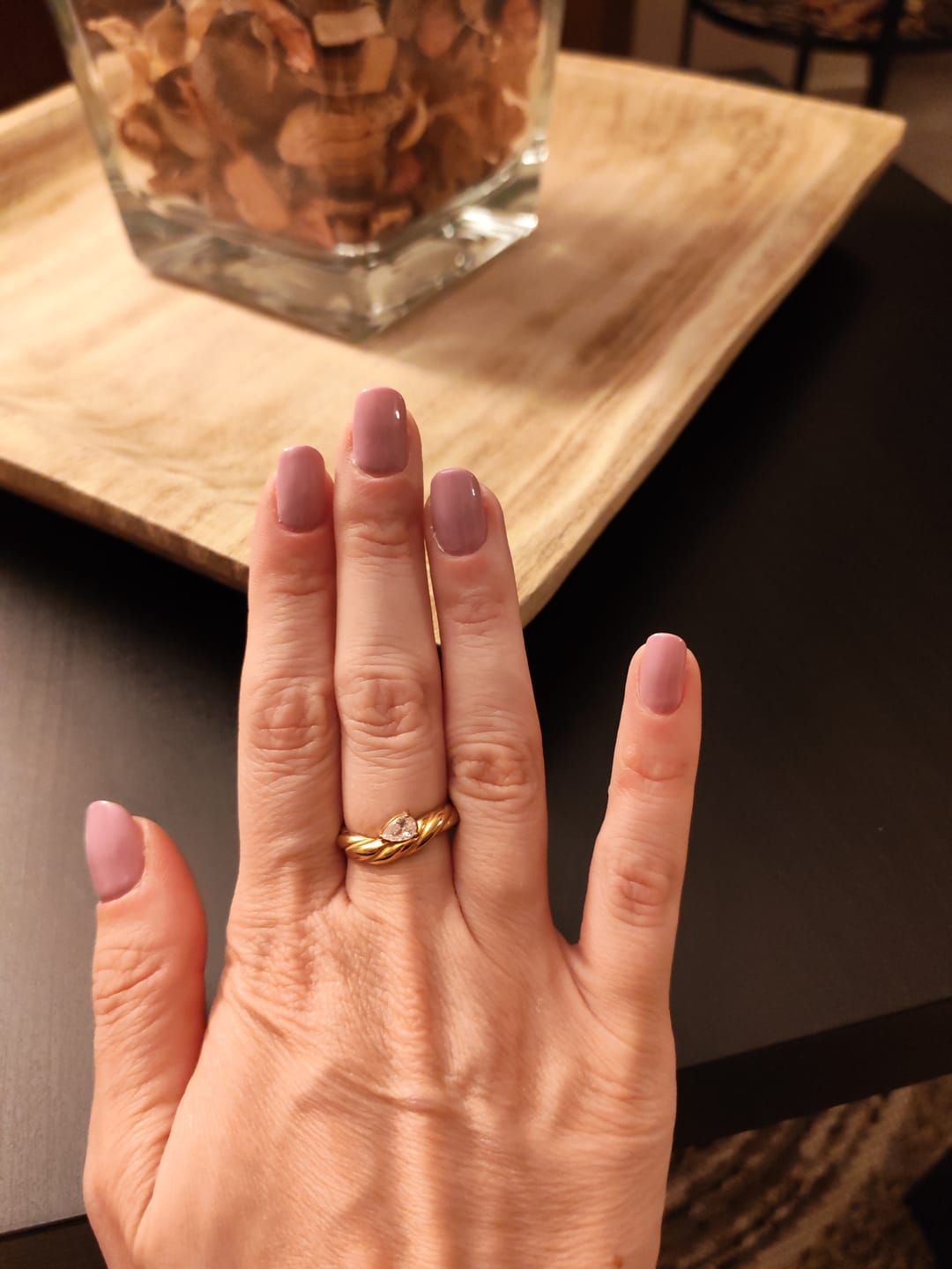 Customer photo review of Lyraine | Goccia di Aurora Dorata