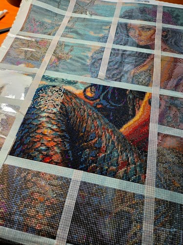 Customer photo review of Emerald Ocean Mermaid (Diamond Painting)