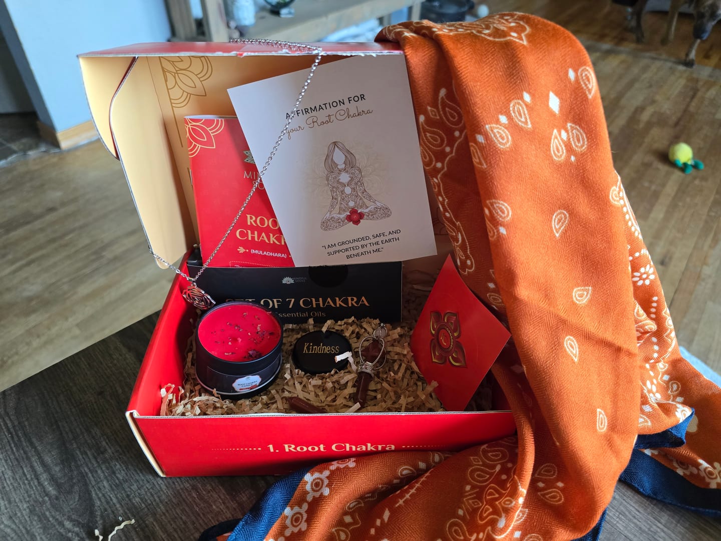 Customer photo review of Chakra Subscription Box
