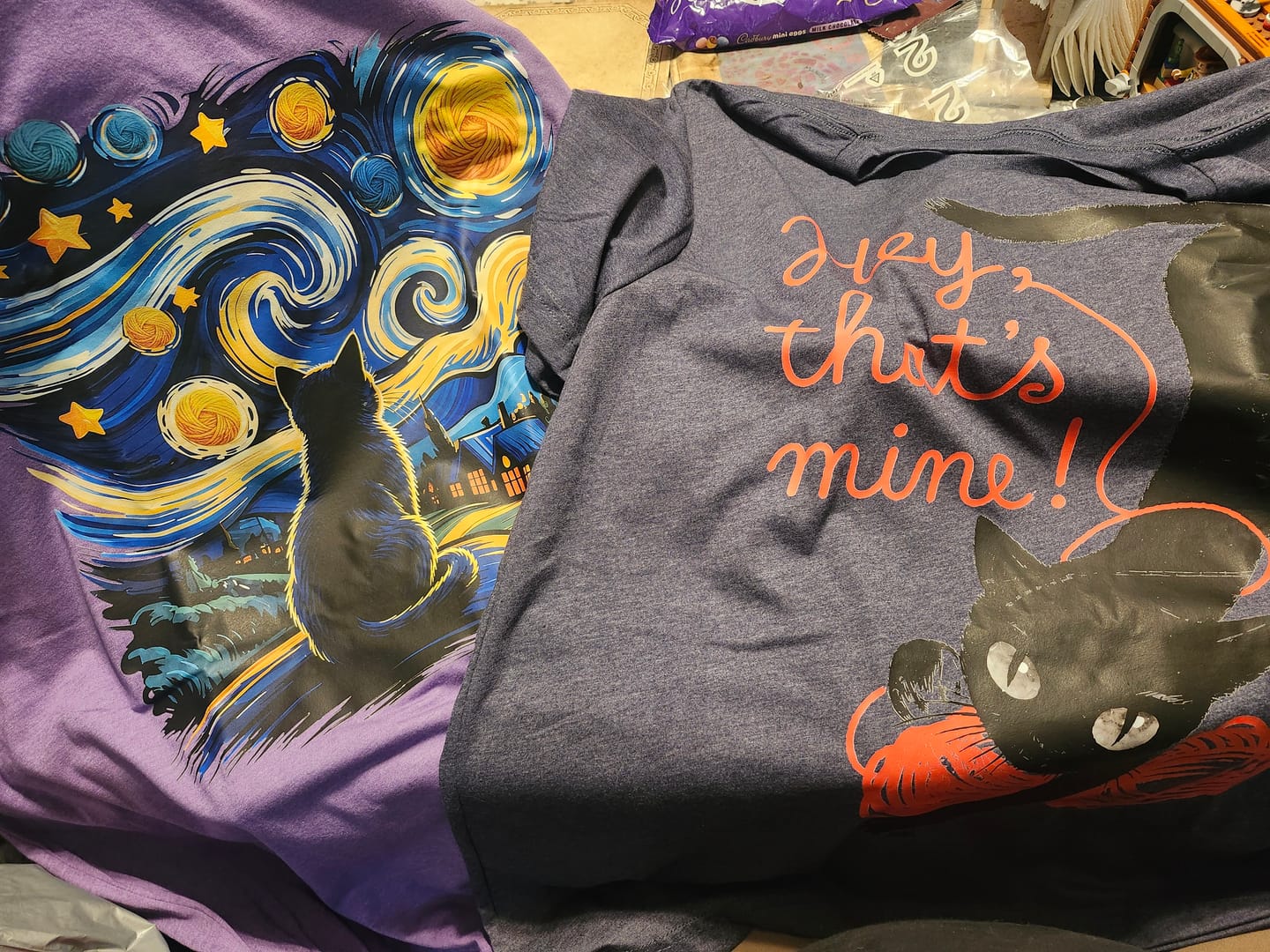 Customer photo review of Cat World T-shirt
