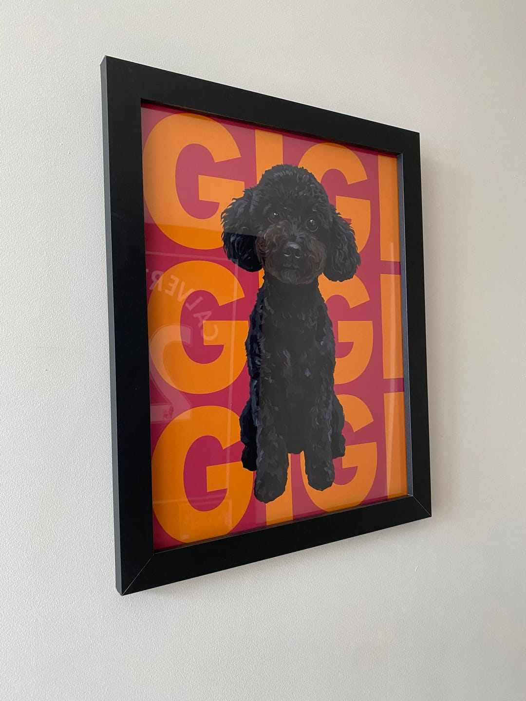 Customer photo review of Big Name - Personalised Poster