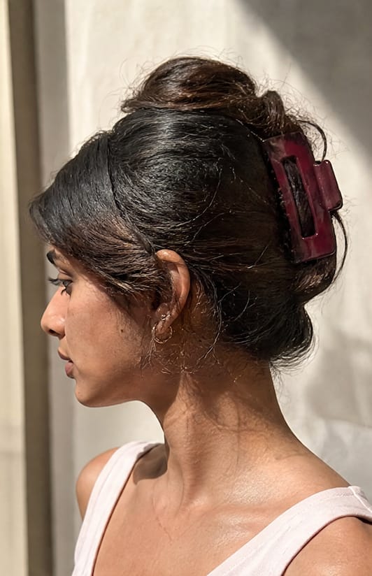 Customer photo review of Cloud Comfort Hair Clip