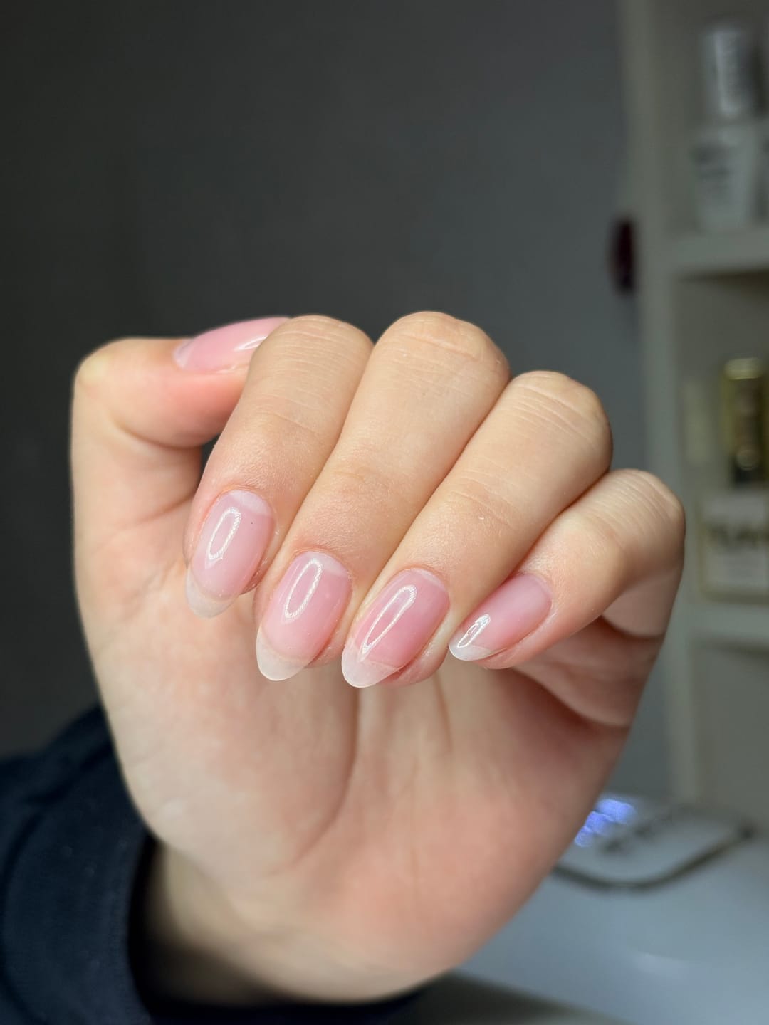 Customer photo review of Nail Pro Hard Gel 001- Nude Pink 15 ml
