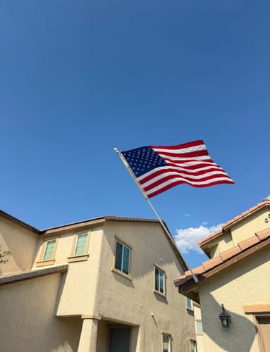 Customer photo review of 3' x 5' American Flag