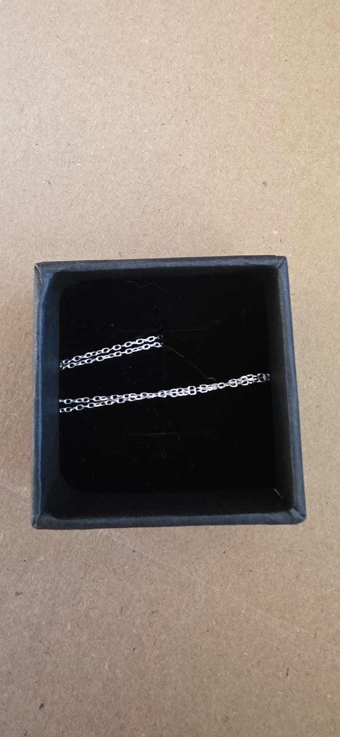 Customer photo review of Chaine en argent - Maille forçat