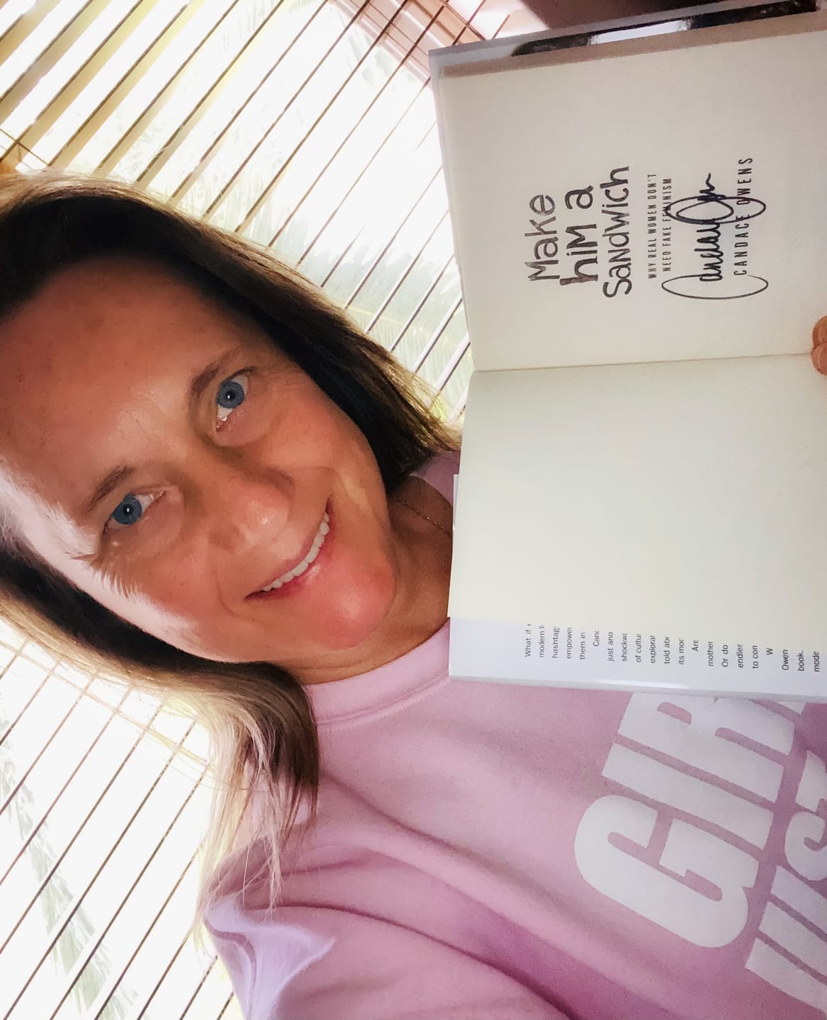 Customer photo review of Make Him A Sandwich by Candace Owens - Signed Hardcover Book