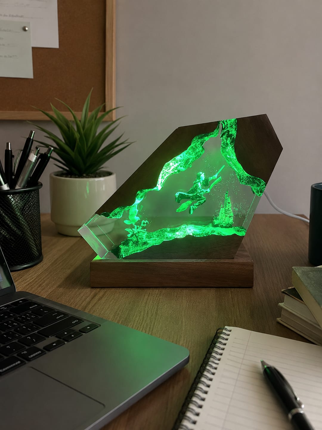 Customer photo review of Zauberwelt Harzlampe mit LED-Licht