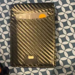 Customer photo review of VaultGuard™ Leather RFID Pop-Up Wallet
