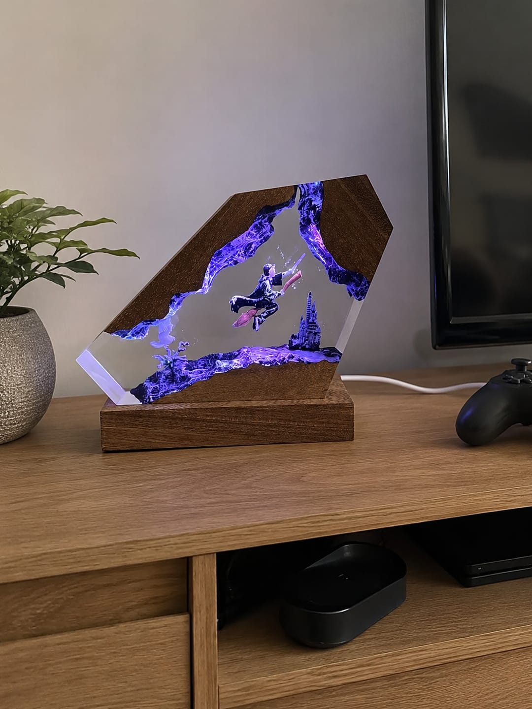 Customer photo review of Zauberwelt Harzlampe mit LED-Licht