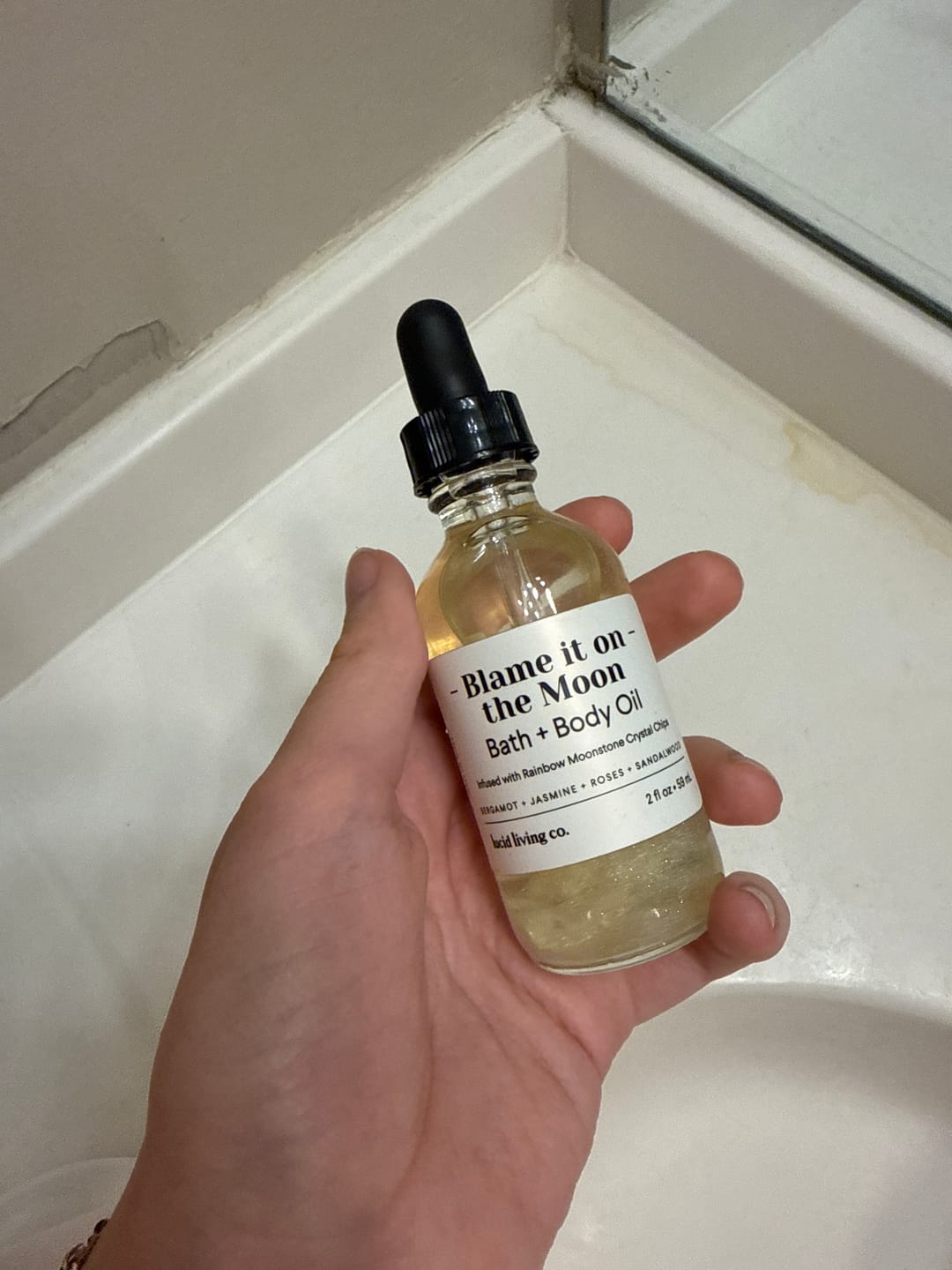 Customer photo review of Blame it on the Moon Bath & Body Oil