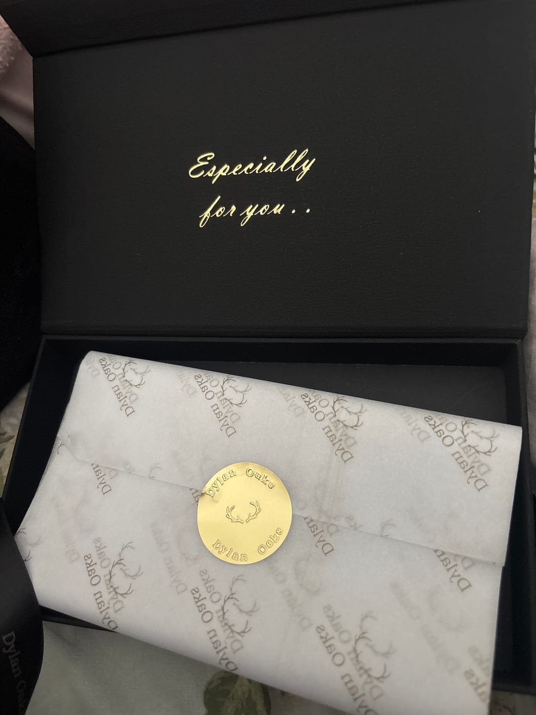 Customer photo review of Personalised Matching Set 3cm Letter Bar & Engraved Bracelet in Gold