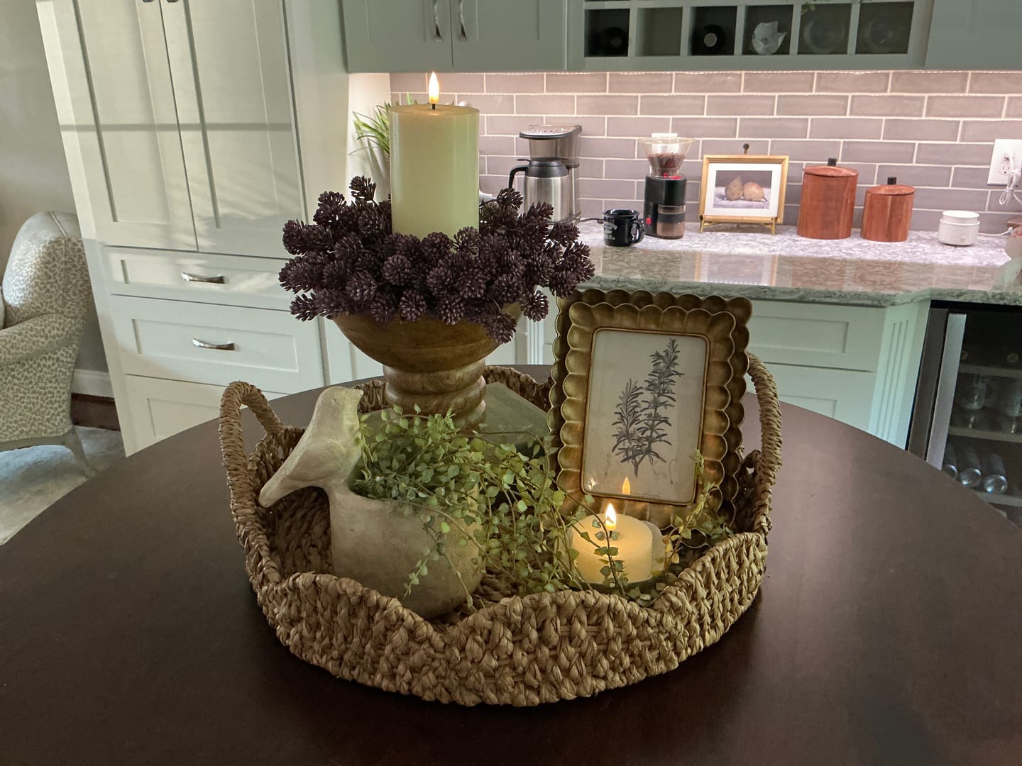 Customer photo review of Poppy Scalloped Frame