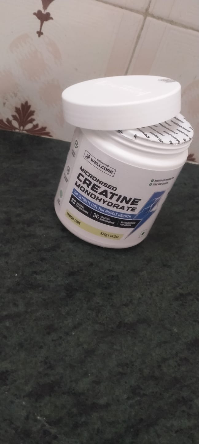 Customer photo review of Wellcore - Pure Micronised Creatine Monohydrate | Lemon Lime (374g, 83 servings)
