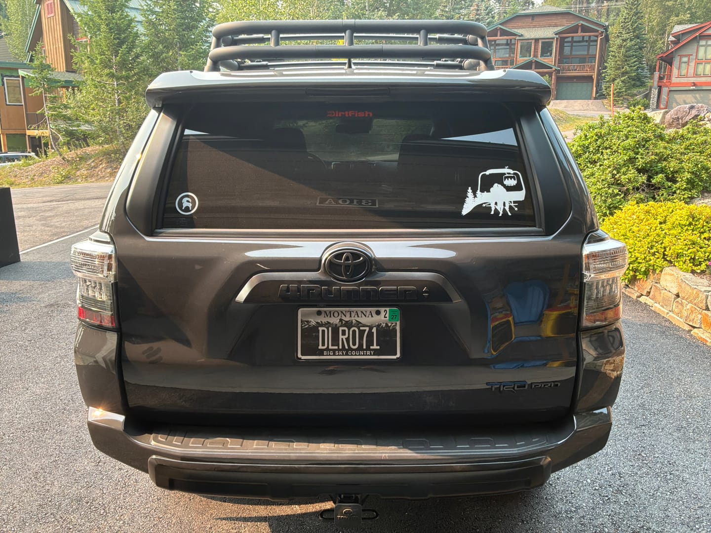 Customer photo review of Chairlift Ski & Snowboard Car Decals - Family / Couples