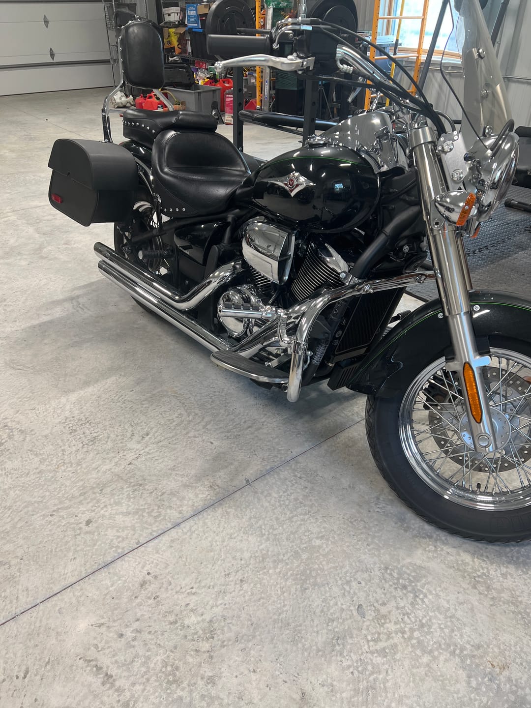 Customer photo review of 28L - Panzer Medium Hard Mount Kawasaki Vulcan 900 Classic VN900 Motorcycle Saddlebags