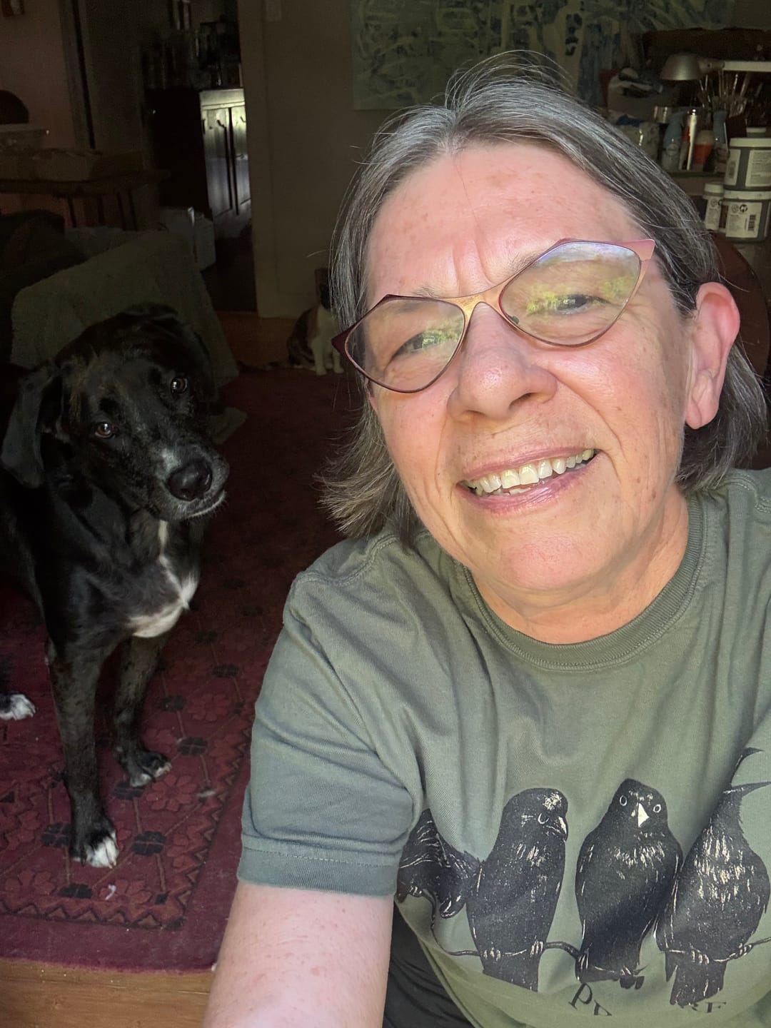 Customer photo review of Murder In Progress Crow T-Shirt