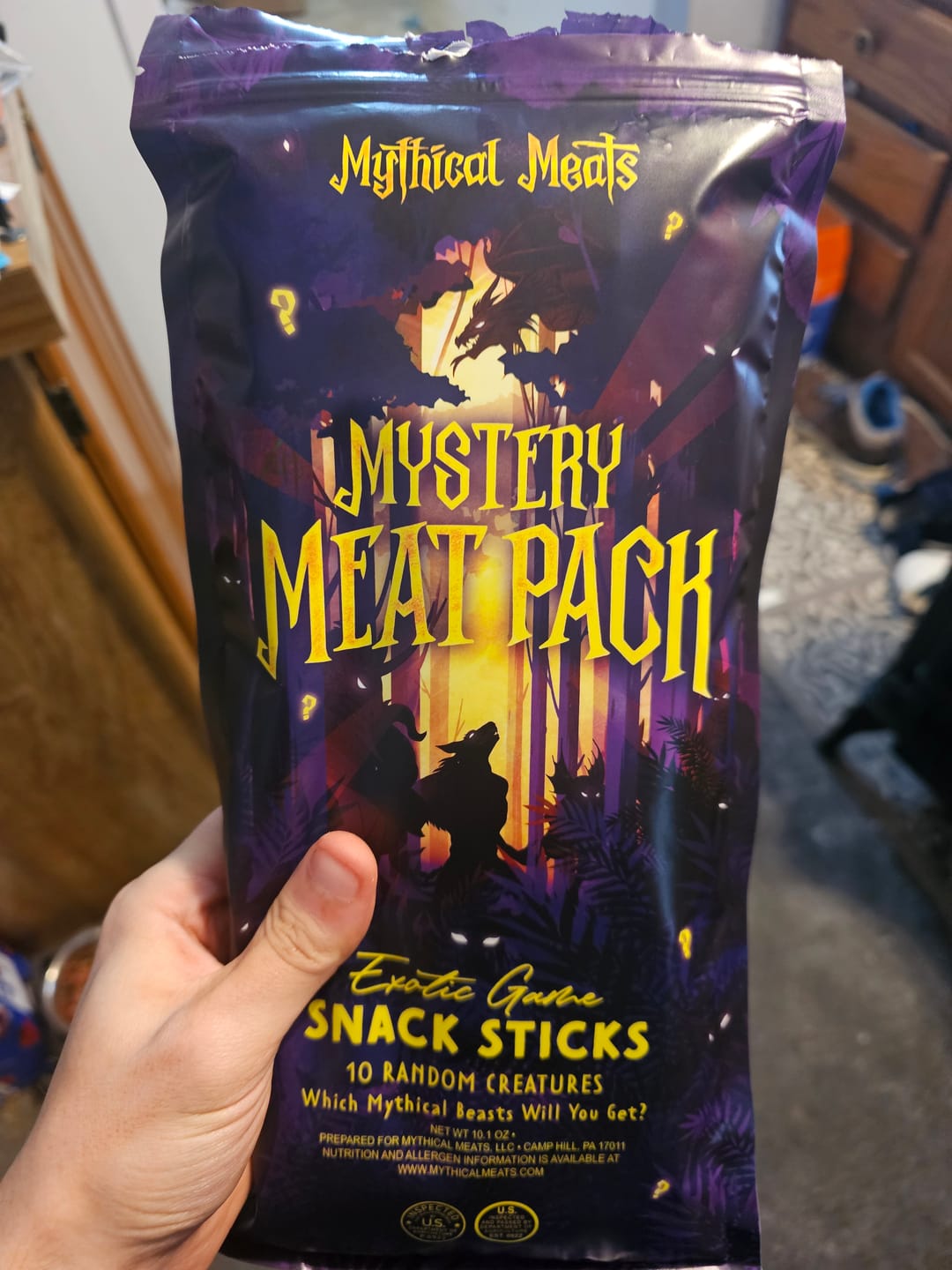 Customer photo review of Mythical Meats® Mystery Meat Variety Pack