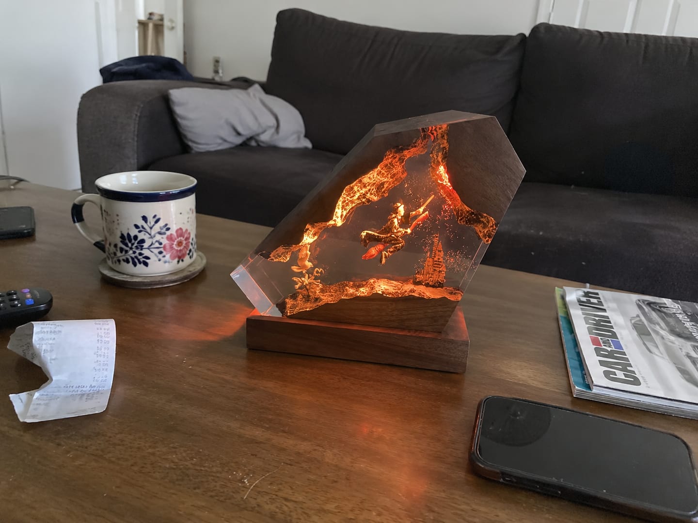 Customer photo review of Zauberwelt Harzlampe mit LED-Licht