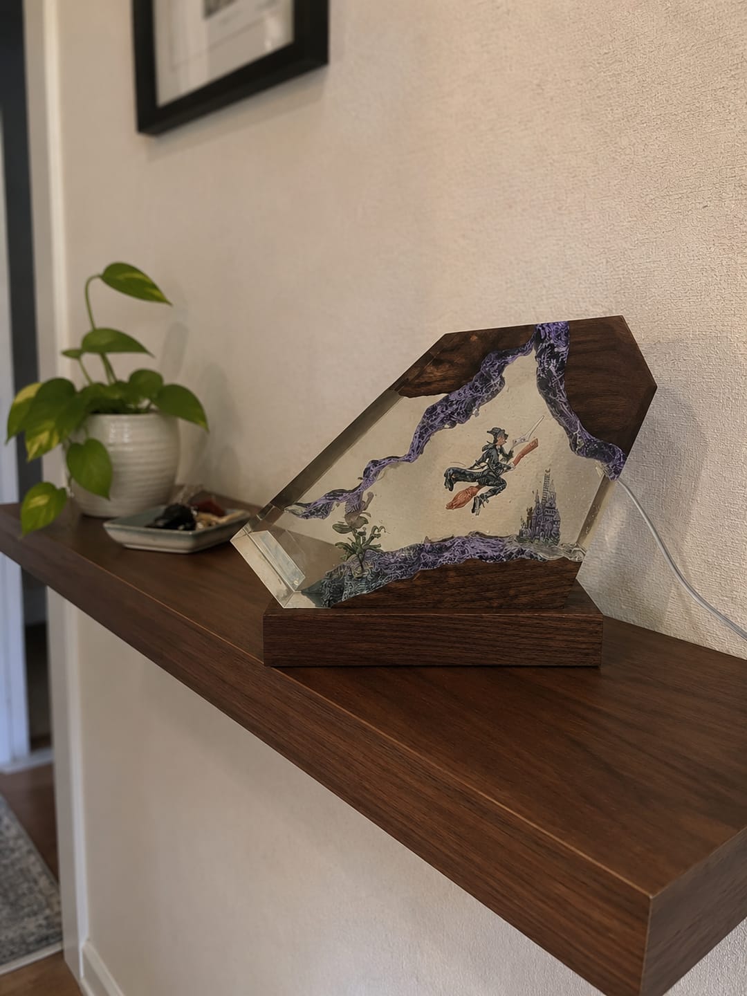 Customer photo review of Zauberwelt Harzlampe mit LED-Licht