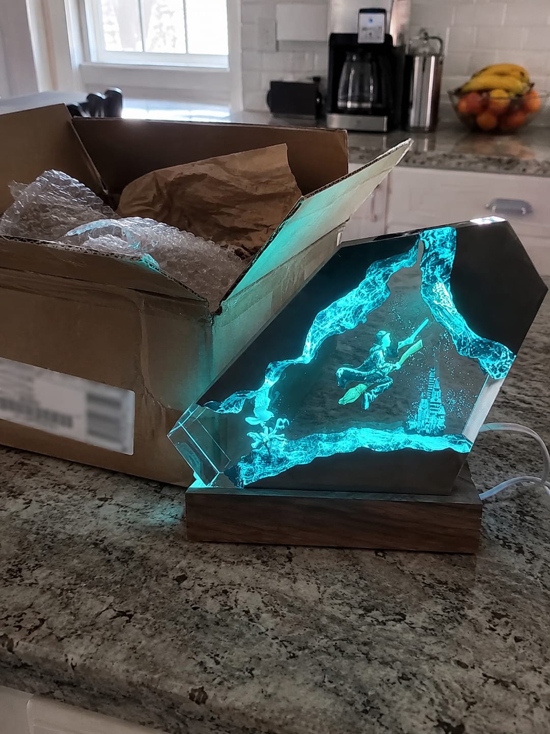 Customer photo review of Zauberwelt Harzlampe mit LED-Licht