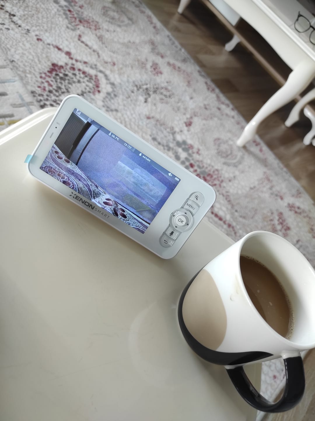 Customer photo review of Bebek Kamerası 3MP | 5" LCD Monitör, Mobil Kontrol, Ninni, Hareket Algılama, Gece Görüş, RGB Lambalı (Mavi-X7202)