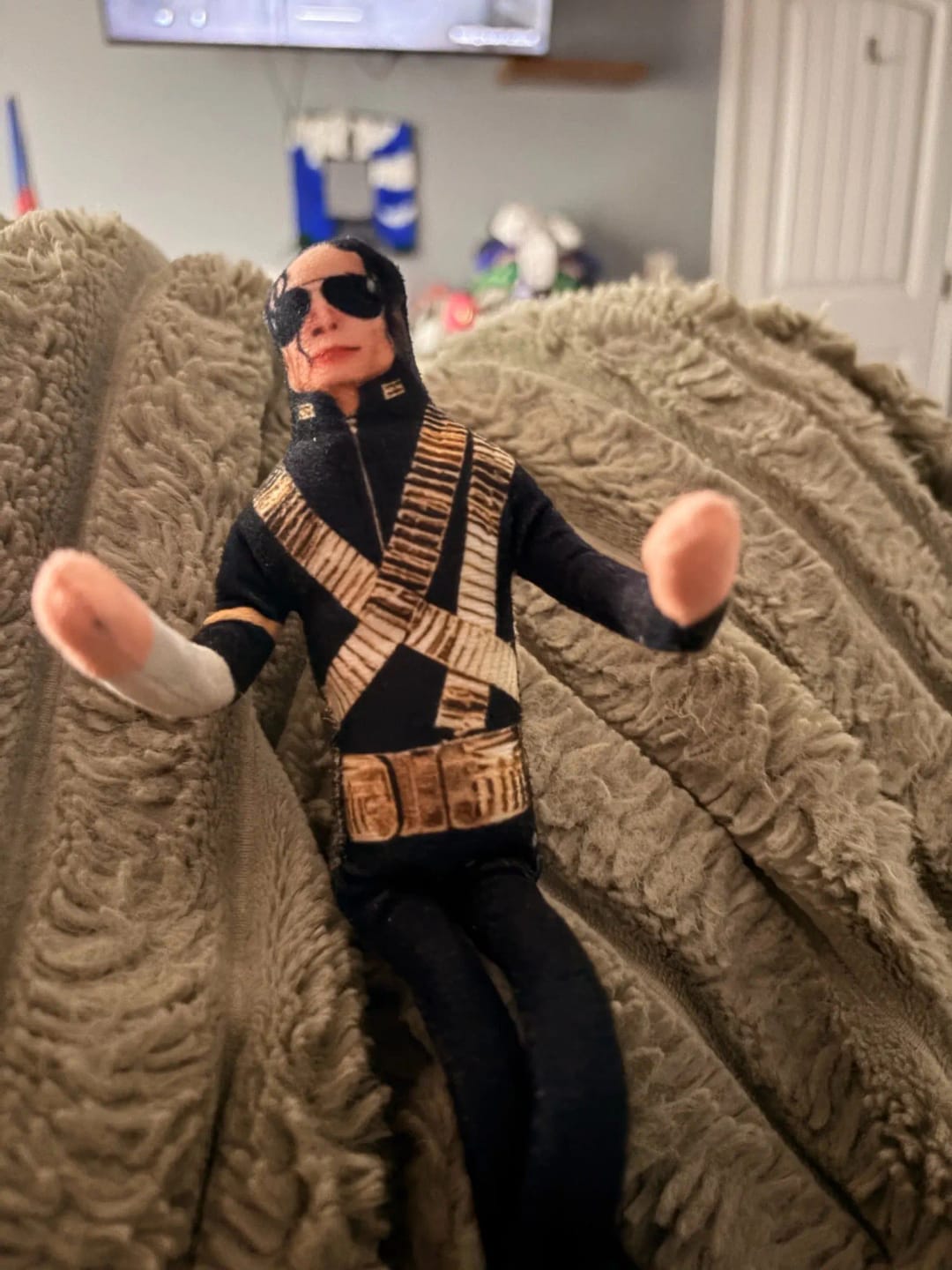 Customer photo review of Mini Michael Doll Plush