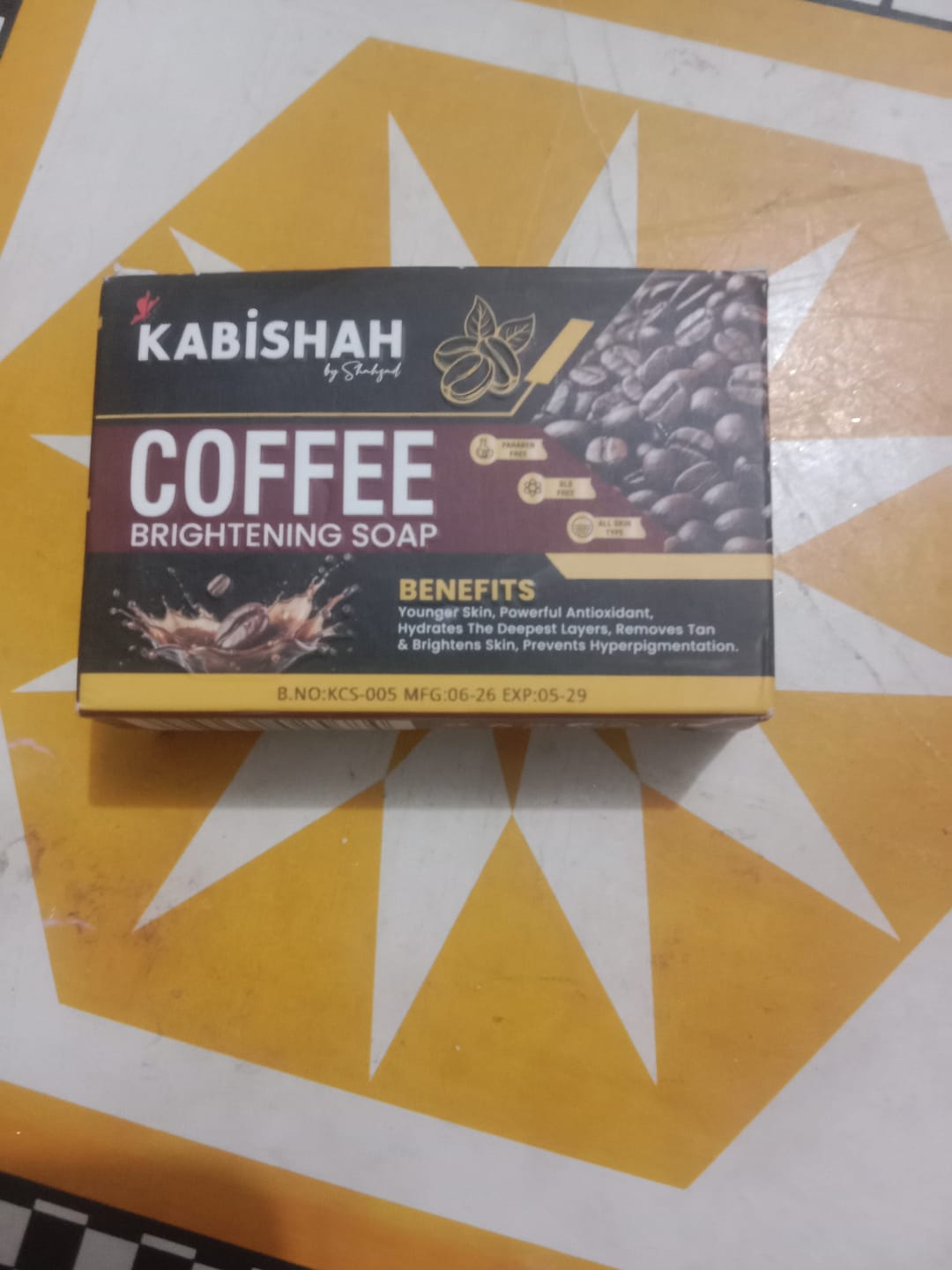Customer photo review of Coffee Brightening Soap Double Pack
