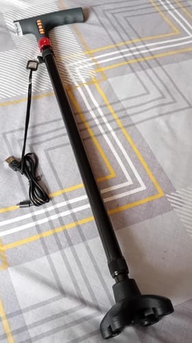 Customer photo review of Intelligent walking stick for the elderly with LED light