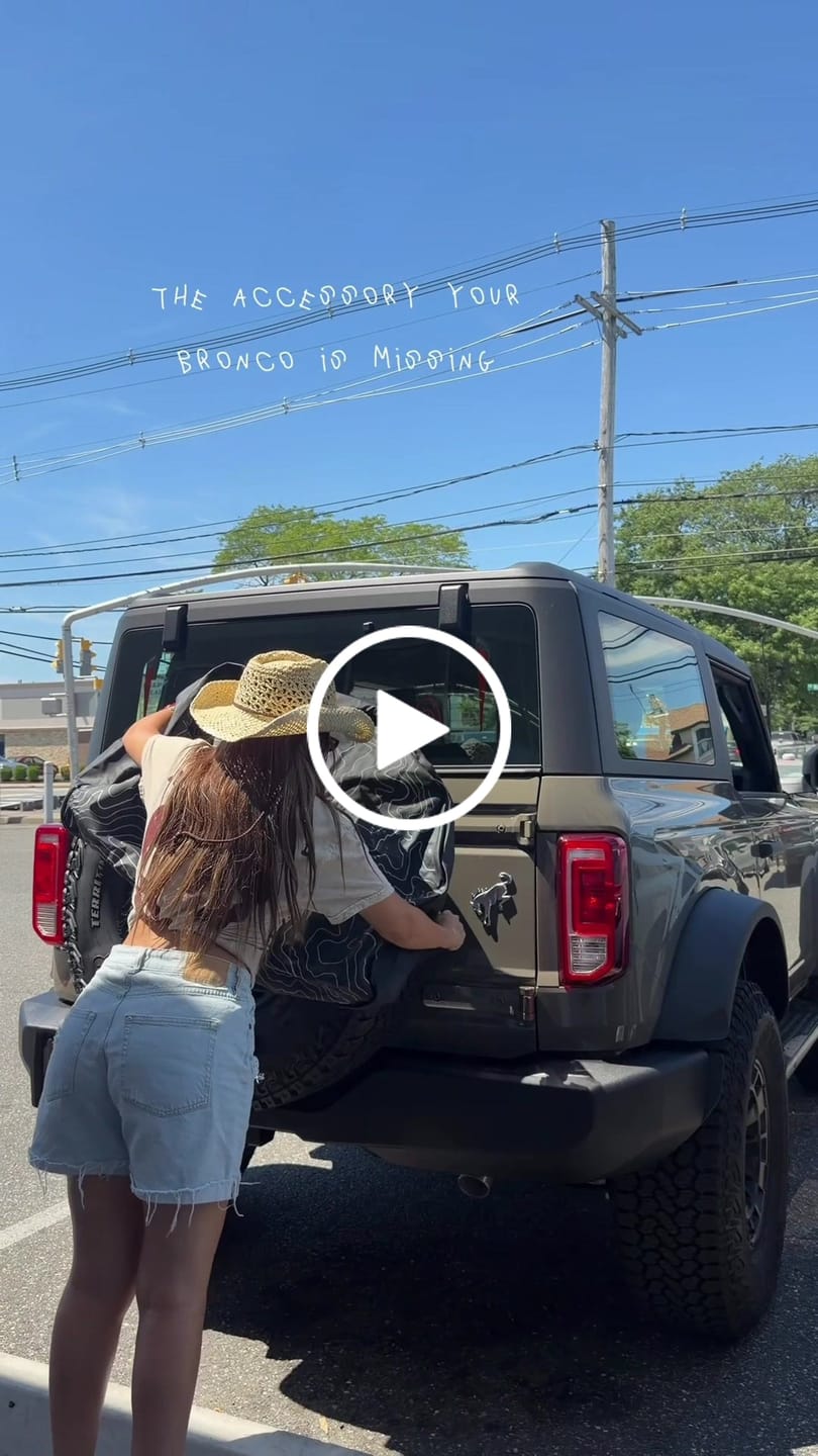 Customer video review of Topographic Map Tire Cover