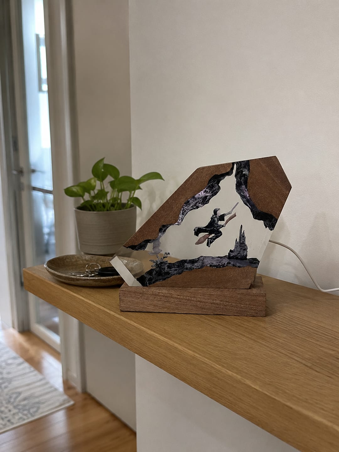 Customer photo review of Zauberwelt Harzlampe mit LED-Licht