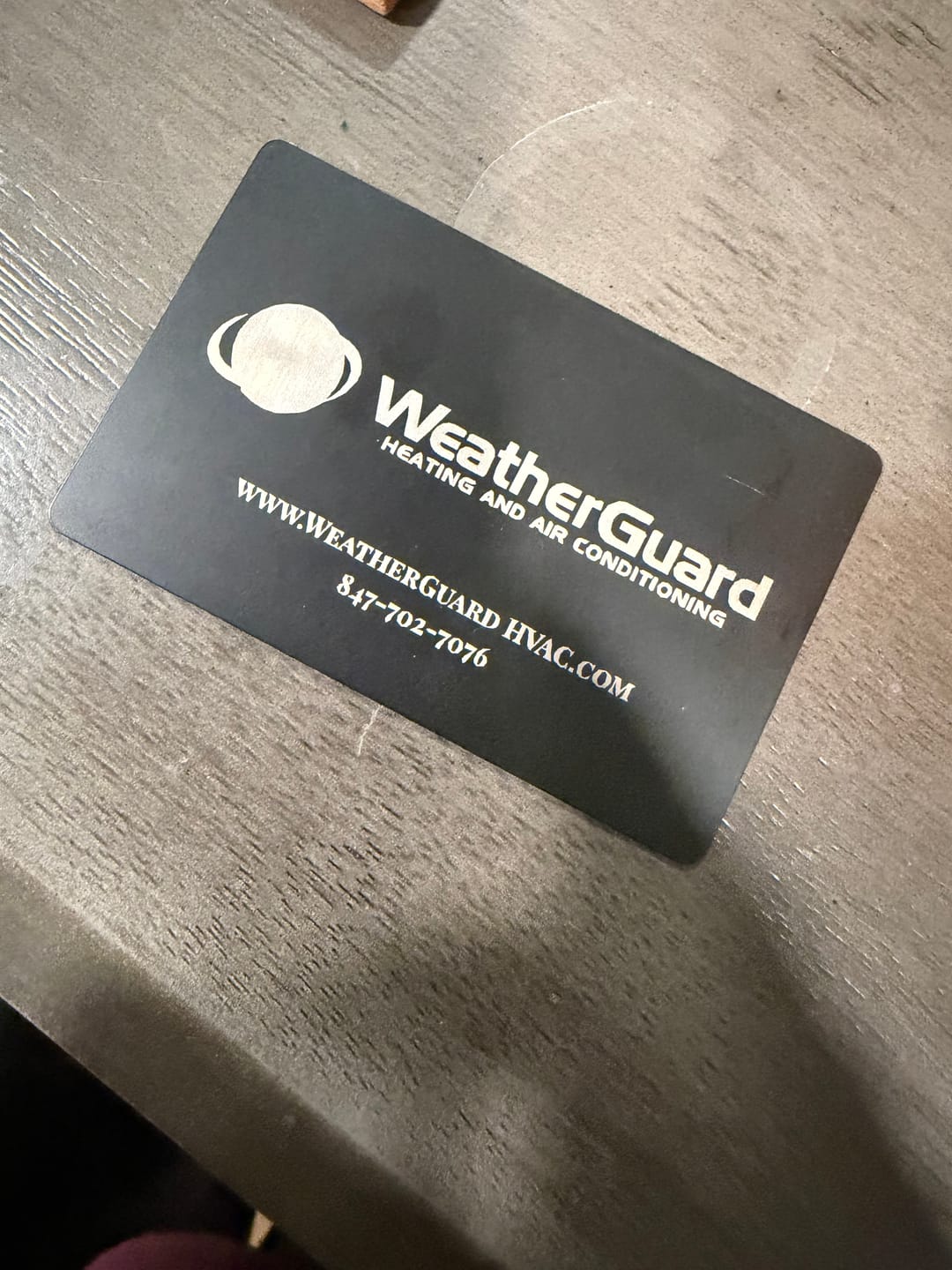 Customer photo review of Metal Smart Business Card