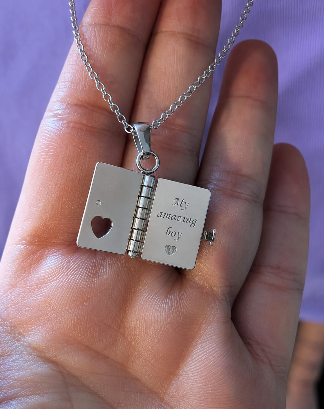 Customer photo review of Hidden Letter Necklace™