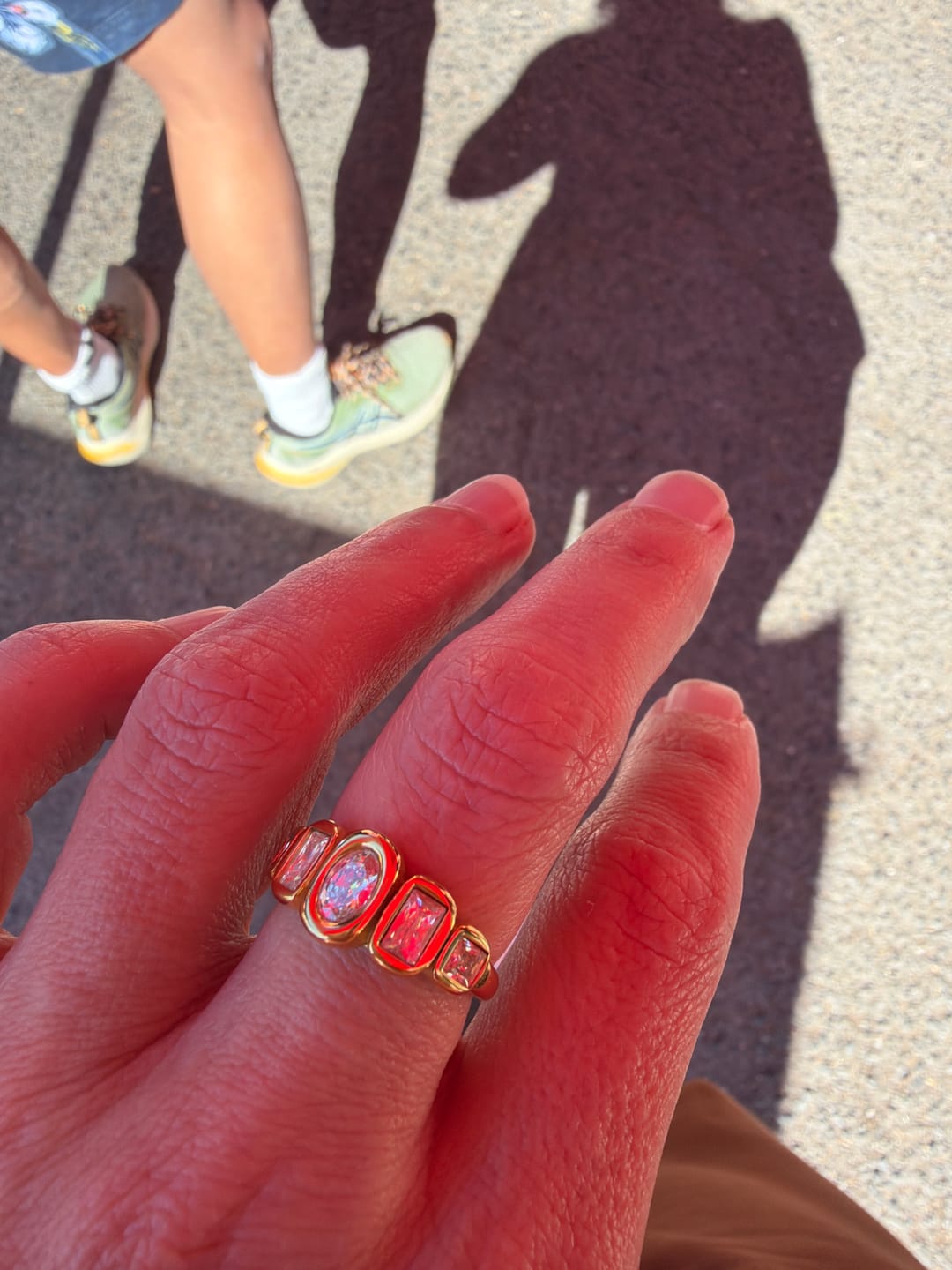 Customer photo review of Amber Ring - Gold