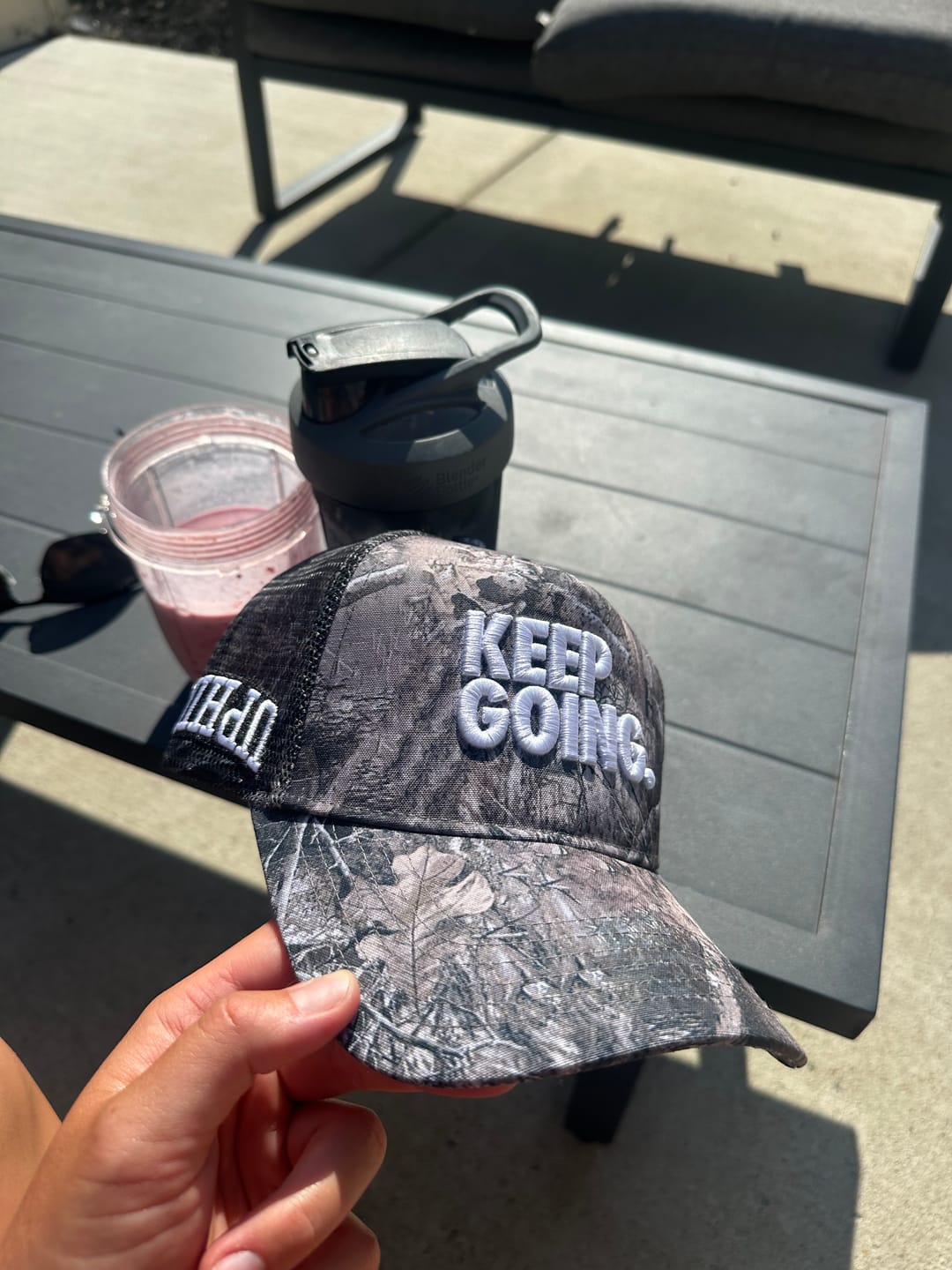 Customer photo review of KEEP GOING CAMO (Trucker)